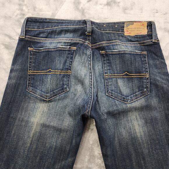 Denim Supply Ralph Lauren Jeans Mens 30/32 Blue Dark Wash Faded Straight Leg - Picture 5 of 15
